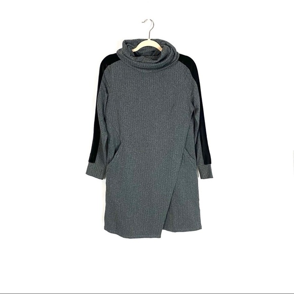 Soft Surroundings Cowl Herringbone Sweater Dress - Picture 2 of 11